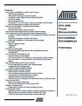 DataSheet AT91SAM9RL64 pdf